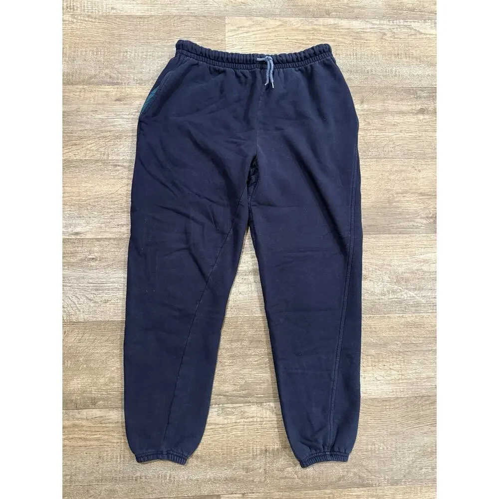 Vintage GANT Rugger Sweatpants Men’s Large Navy Blue Fleece Lined Joggers